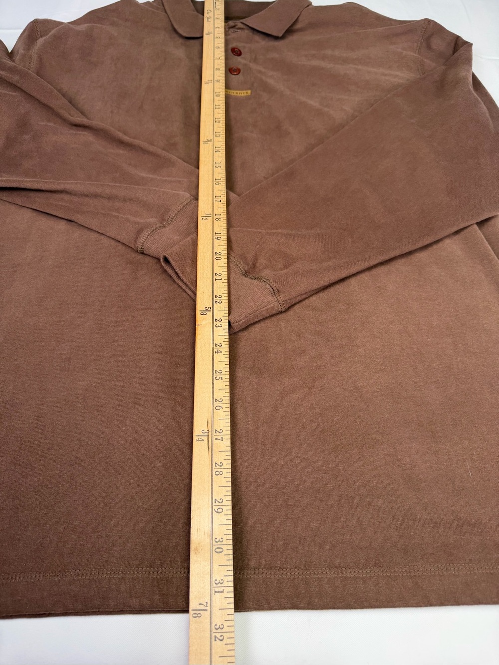 North River Outfitters XL Long Sleeve Quality  Polo Shirt - Brown - Picture 14 of 15
